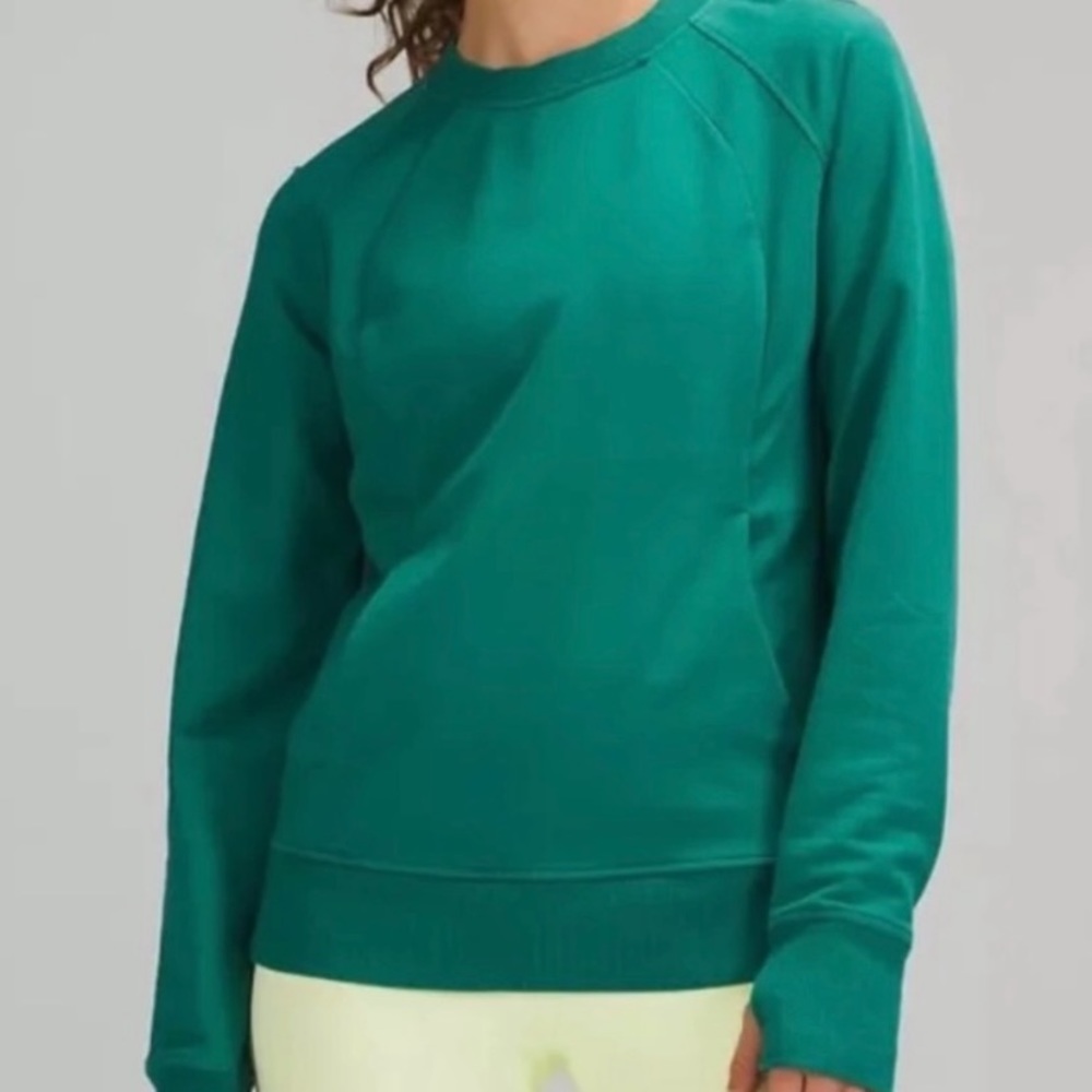 lululemon athletica Green Scuba Sweatshirt - Size 20